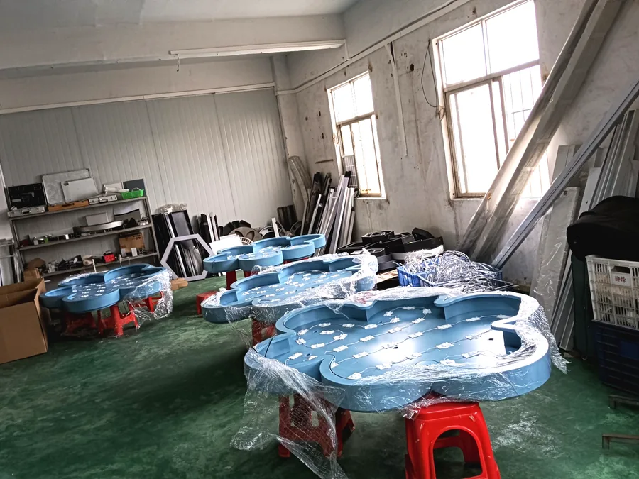 A batch of custom cloud fixtures in production at the same time